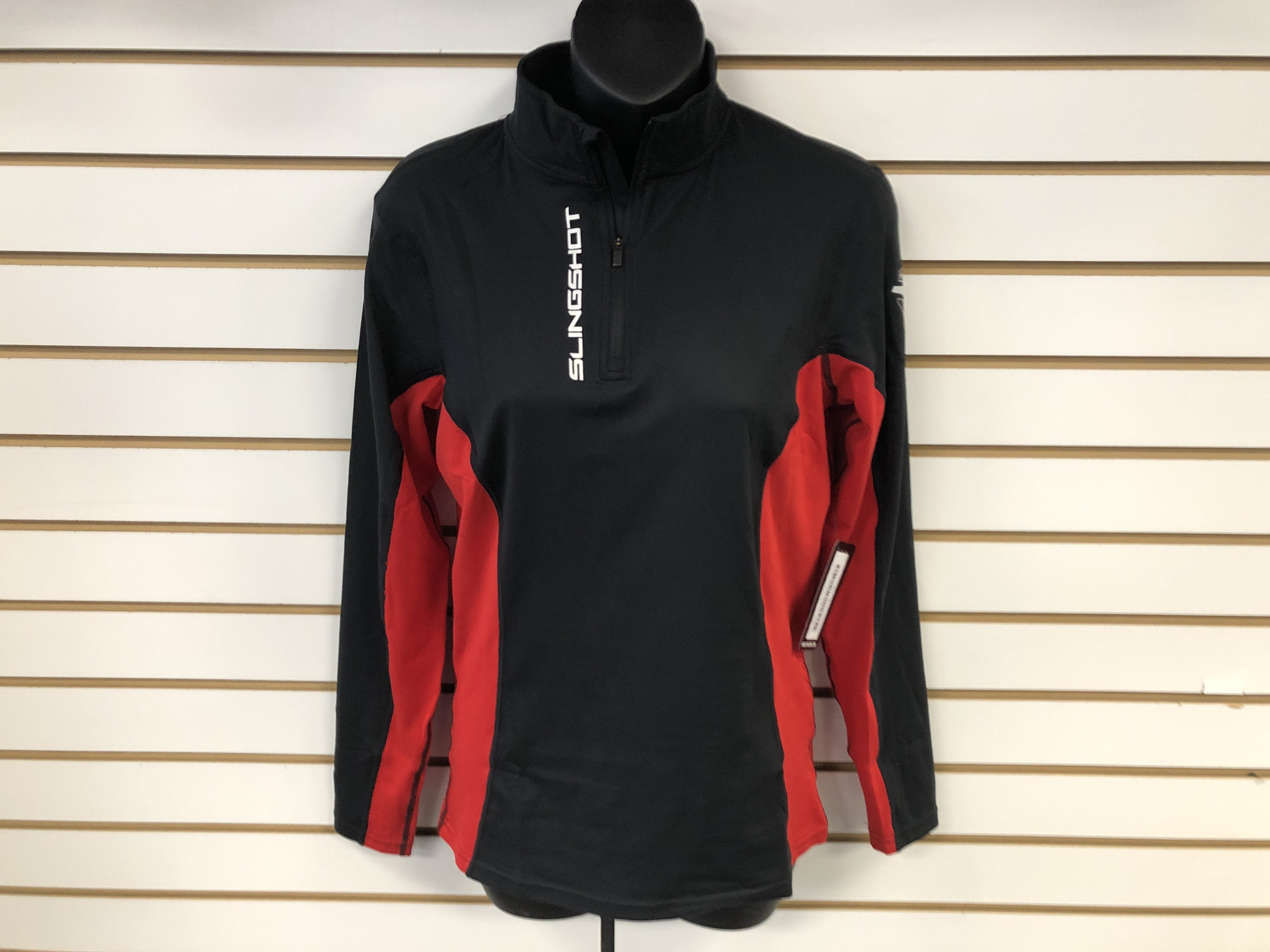WMN BANK 1/4 ZIP TECH BLK M